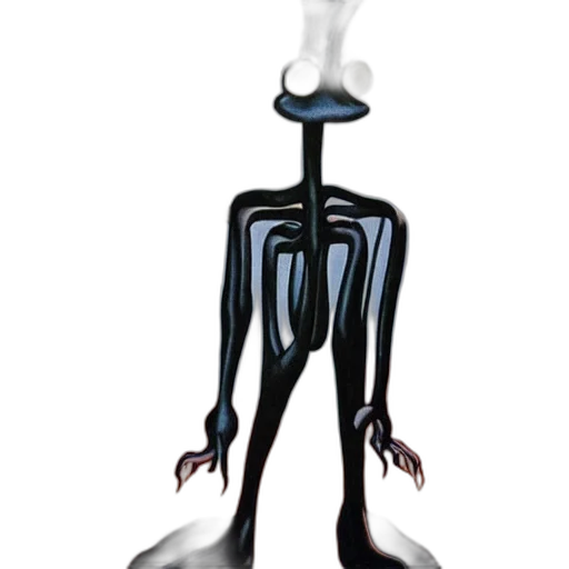 mask, robot, staff, creature transparent PNG cut-out