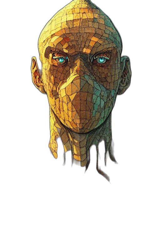 mask, face, creature, dragon transparent PNG cut-out