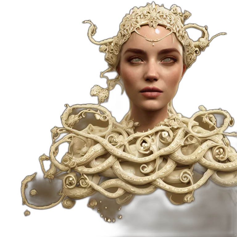 crown, mask, hair, face transparent PNG cut-out