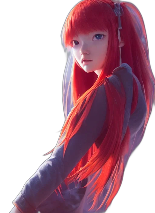 dress, robot, hair, face transparent PNG cut-out