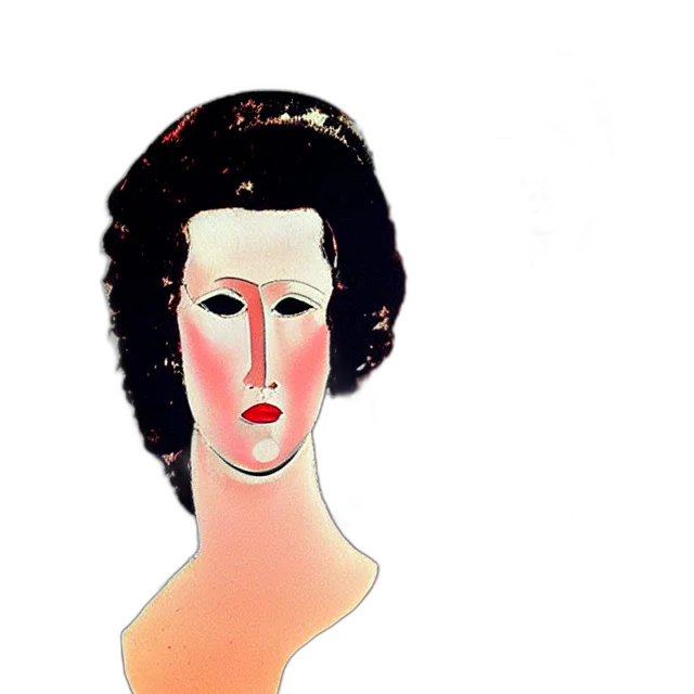 face, mask, hair, crown transparent PNG cut-out
