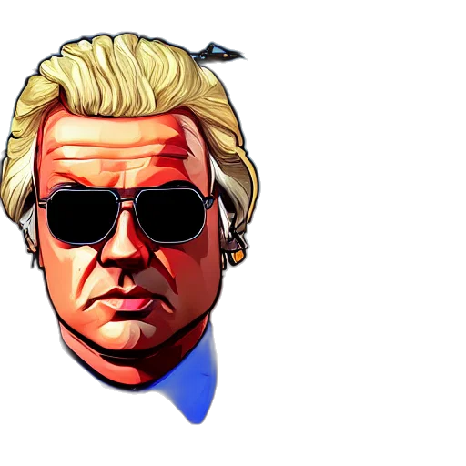face, jacket, pixel art, comic book art transparent PNG cut-out