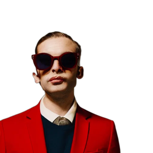 jacket, face, staff, robot transparent PNG cut-out