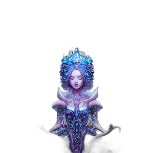 crown, staff, creature, jewelry transparent PNG cut-out