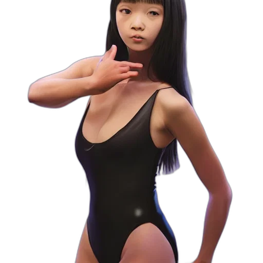 dress, robot, creature, hair transparent PNG cut-out