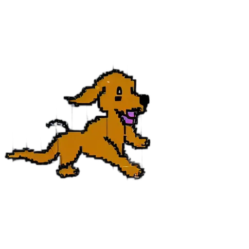 animal, staff, creature, pixel art transparent PNG cut-out
