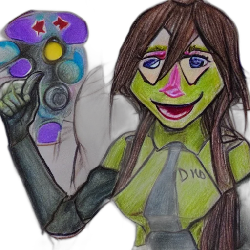 concept art, 3d render, cartoon, watercolor transparent PNG cut-out