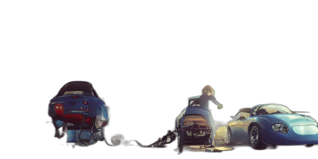 car, robot, weapon, concept art transparent PNG cut-out