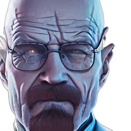 face, staff, robot, comic book art transparent PNG cut-out