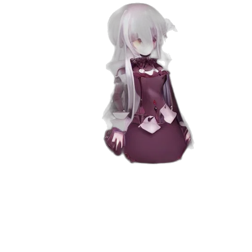 dress, robot, creature, staff transparent PNG cut-out