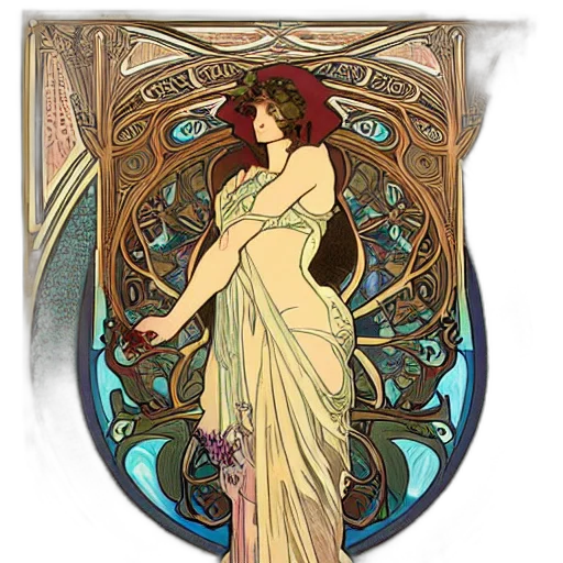 dress, staff, jewelry, sword transparent PNG cut-out