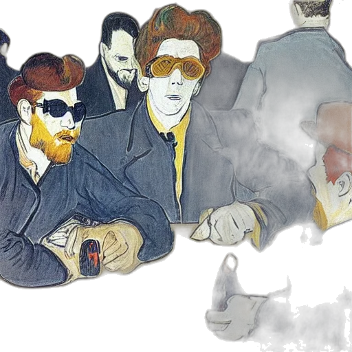 jacket, concept art, watercolor, comic book art transparent PNG cut-out