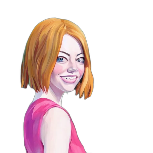 dress, face, staff, hair transparent PNG cut-out