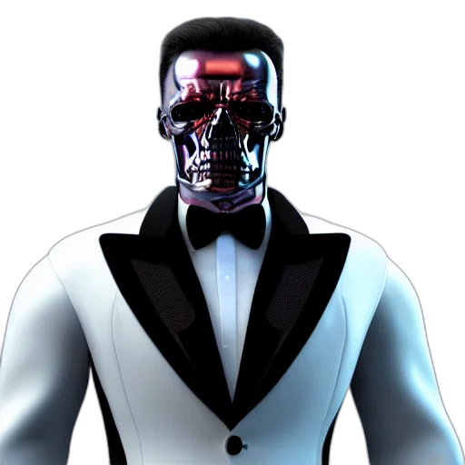 robot, mask, face, jacket transparent PNG cut-out