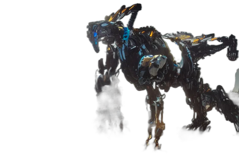 dragon, animal, creature, robot transparent PNG cut-out