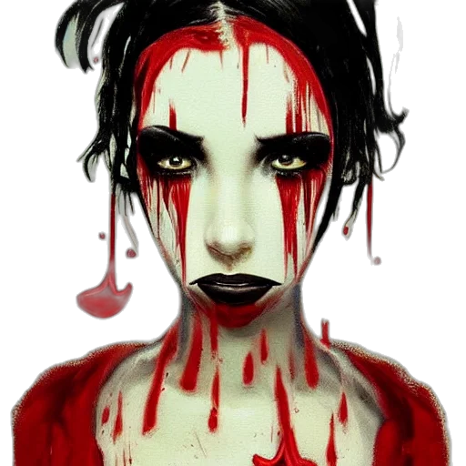 face, mask, comic book art, photorealistic transparent PNG cut-out