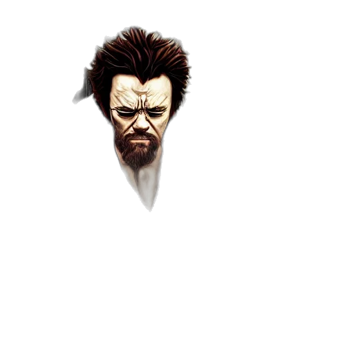 face, mask, hair, creature transparent PNG cut-out