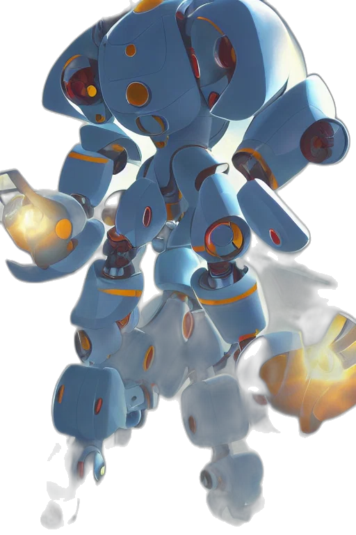 robot, weapon, staff, creature transparent PNG cut-out