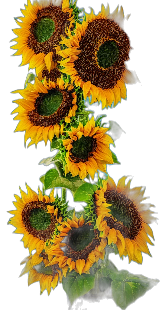 flower, crown, photorealistic, 3d render transparent PNG cut-out