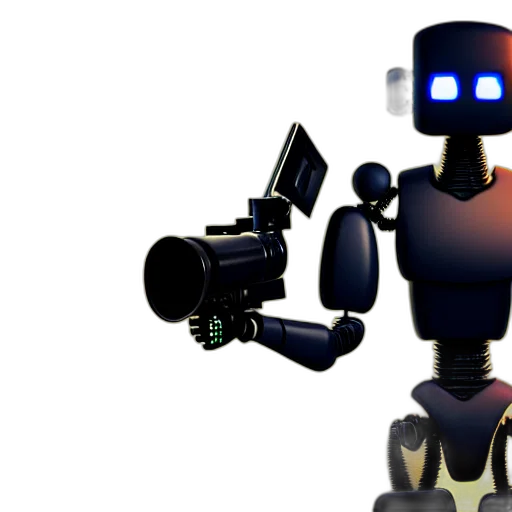 robot, staff, weapon, animal transparent PNG cut-out