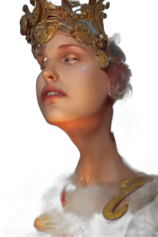 crown, face, jewelry, dress transparent PNG cut-out