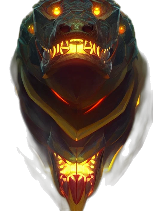 mask, dragon, creature, crown transparent PNG cut-out