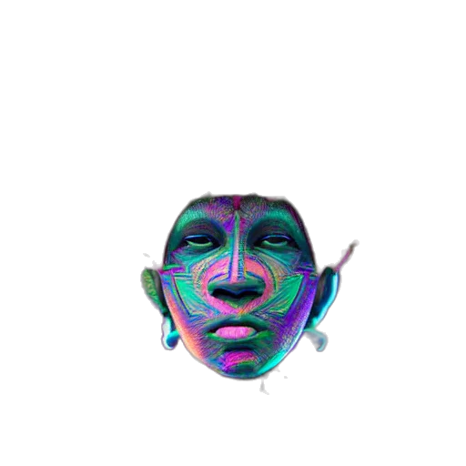 mask, face, creature, jewelry transparent PNG cut-out