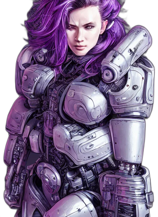 robot, weapon, face, cyberpunk transparent PNG cut-out