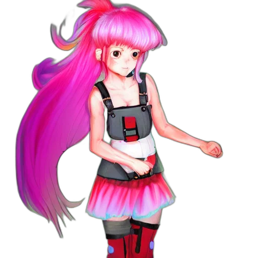 staff, dress, hair, anime transparent PNG cut-out