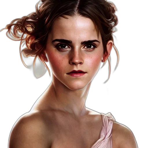 face, dress, photorealistic, concept art transparent PNG cut-out