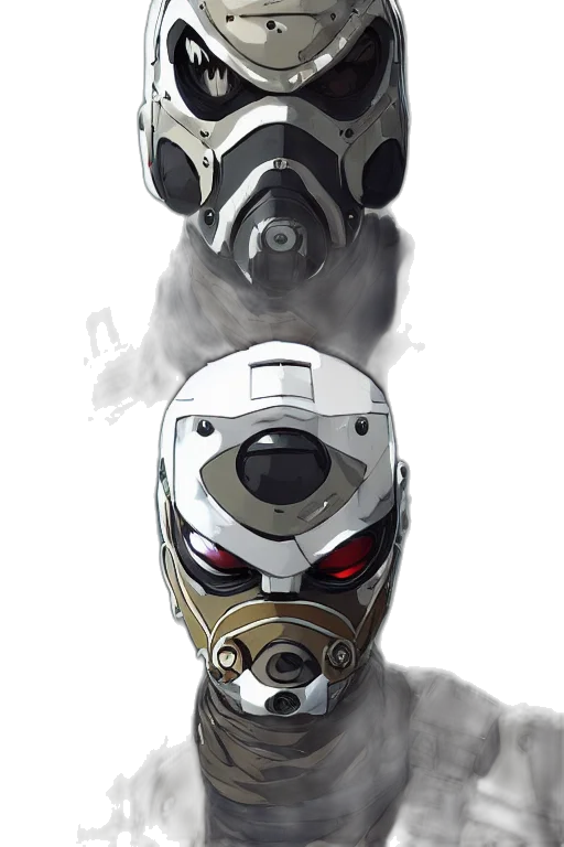 mask, robot, face, weapon transparent PNG cut-out