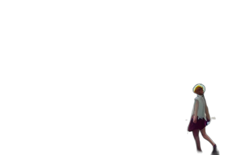 staff, umbrella, crown, face transparent PNG cut-out