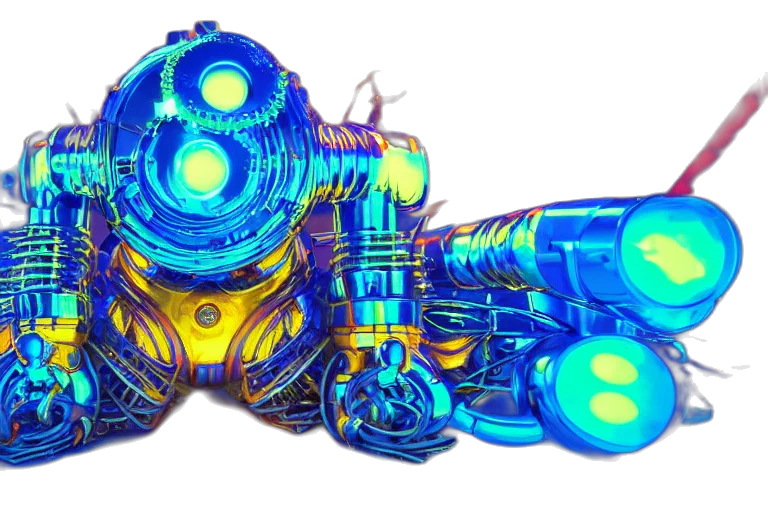 robot, weapon, car, concept art transparent PNG cut-out