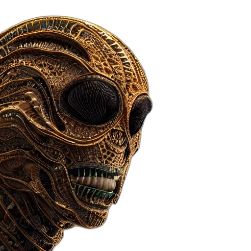 mask, face, creature, robot transparent PNG cut-out