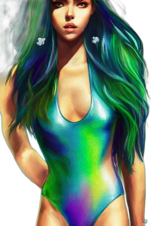 dress, hair, fantasy art, watercolor transparent PNG cut-out
