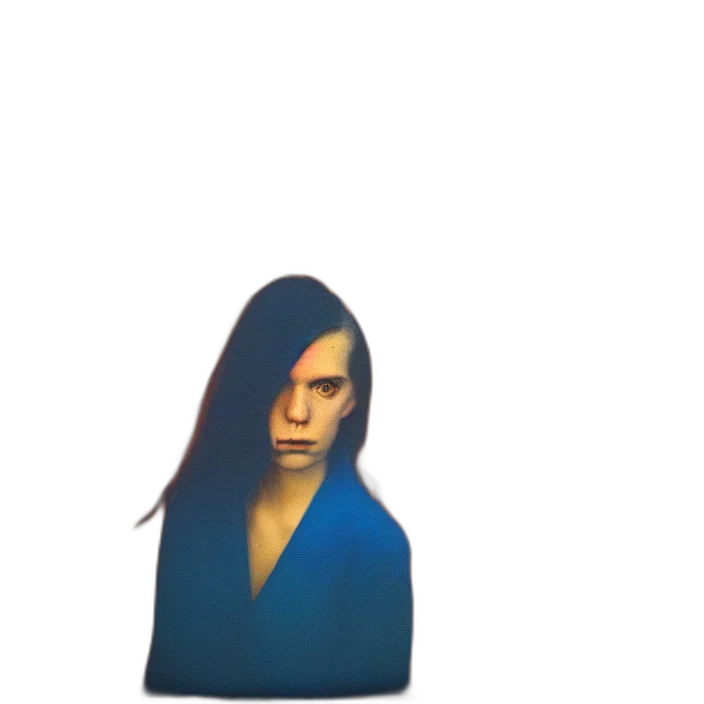 face, hair, mask, jacket transparent PNG cut-out