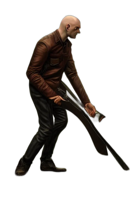 staff, jacket, sword, weapon transparent PNG cut-out