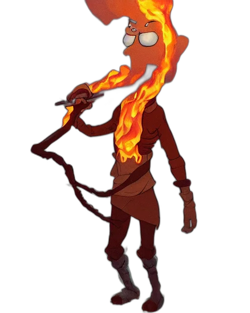 staff, mask, creature, jacket transparent PNG cut-out