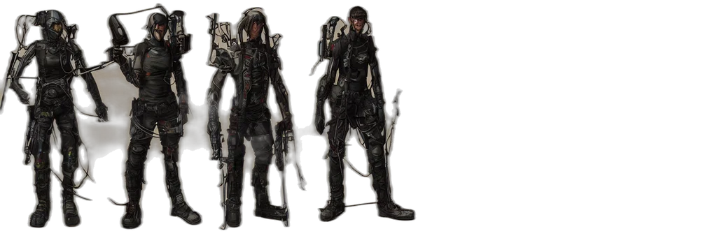 concept art, cyberpunk, 3d render, fantasy art transparent PNG cut-out
