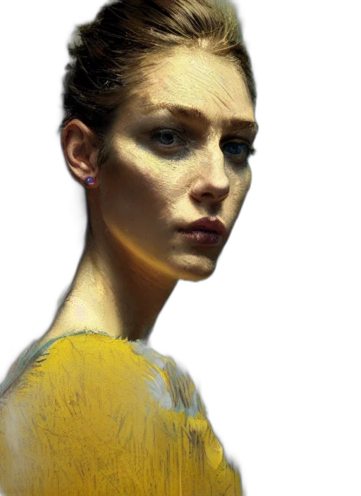 face, jewelry, dress, hair transparent PNG cut-out