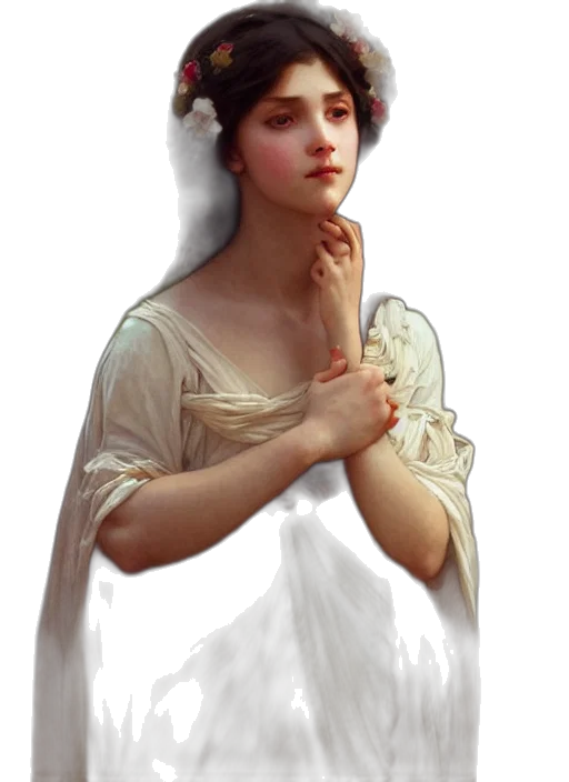 dress, crown, face, jewelry transparent PNG cut-out
