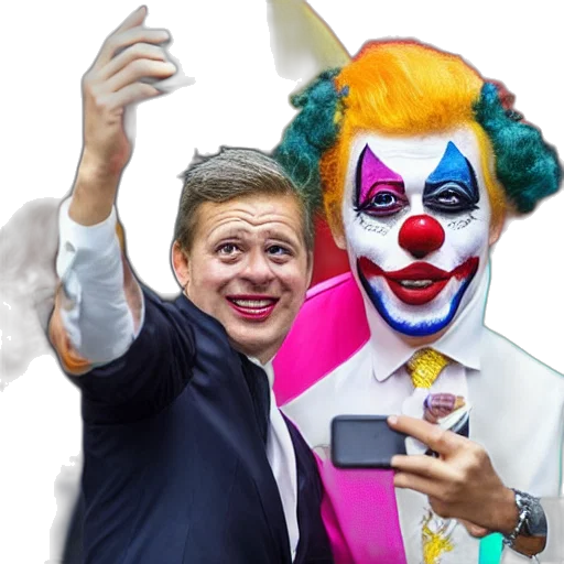 mask, president, clown, makeup transparent PNG cut-out