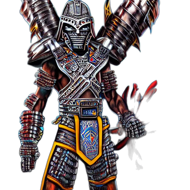 sword, weapon, staff, robot transparent PNG cut-out