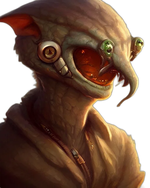 creature, staff, dragon, face transparent PNG cut-out