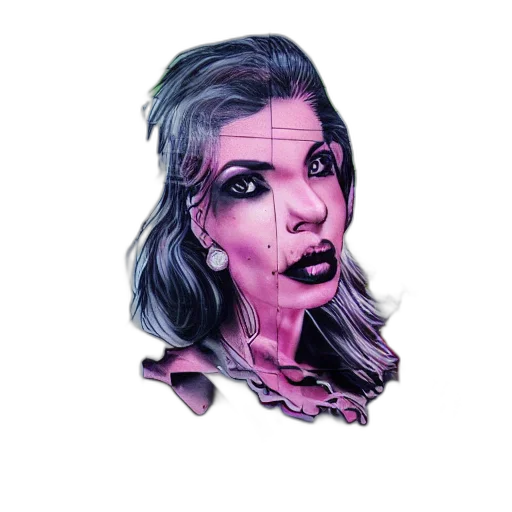 face, mask, jewelry, comic book art transparent PNG cut-out