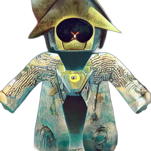 jacket, robot, mask, staff transparent PNG cut-out