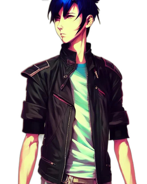 jacket, staff, pixel art, cartoon transparent PNG cut-out