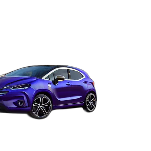 car, 3d render, concept art, photorealistic transparent PNG cut-out