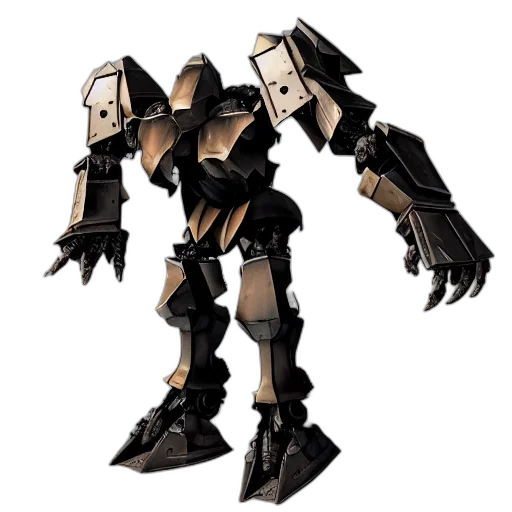 robot, weapon, shoes, jacket transparent PNG cut-out