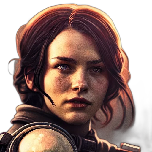 face, staff, concept art, photorealistic transparent PNG cut-out